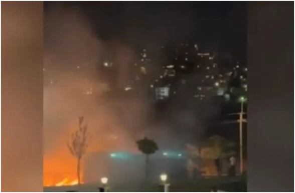 Հրդեհ է բռնկվել Մանկական երկաթուղու մոտակայքում